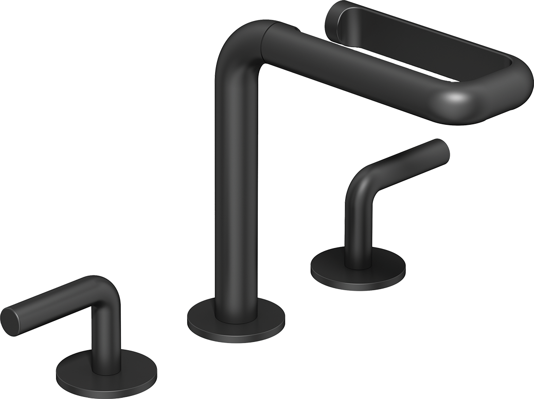 Rivulet 3 Hole Basin Mixer Faucet Table Mount